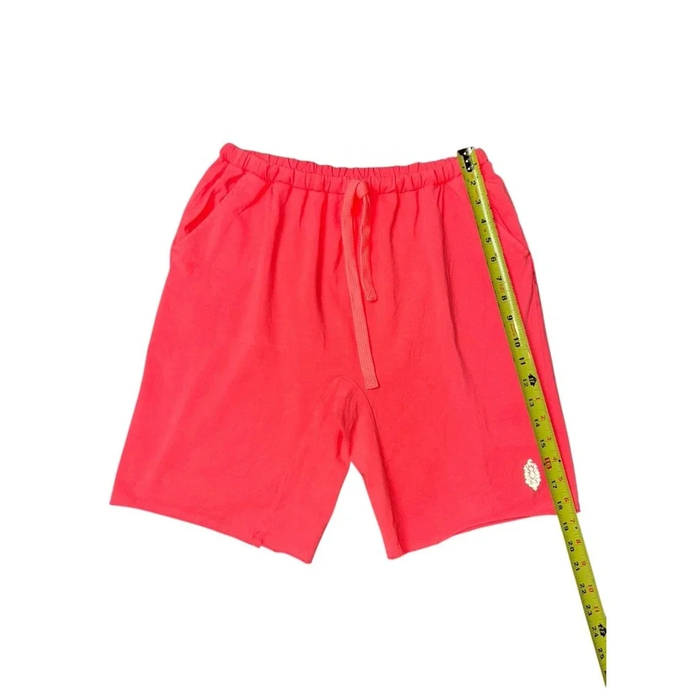 Free People Movement Hot Shot Easy Long Sleeve Set Neon‎ Coral (Top S/Shorts M)